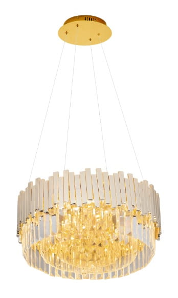 TREND P0368 Pendelleuchte 8-flammig, Ø: 45 cm, Korpus: Gold
