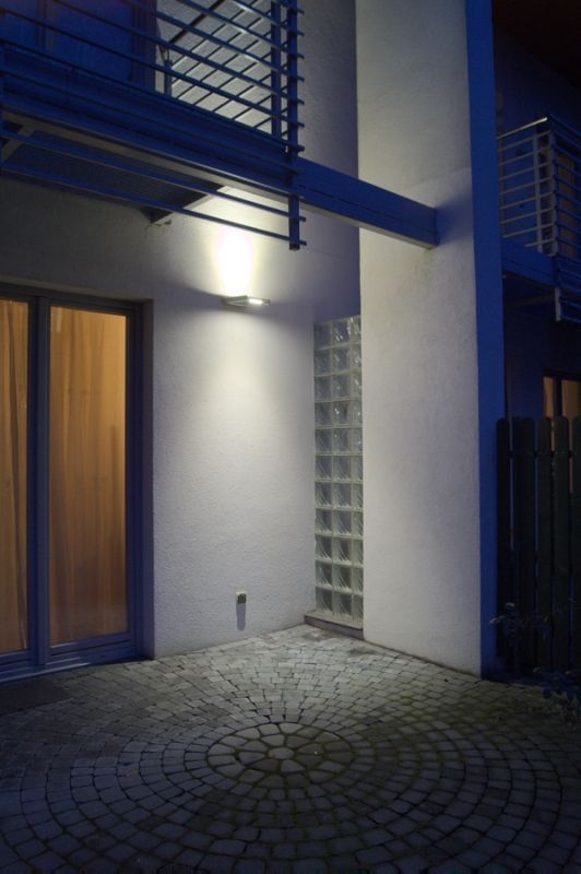 RADIUS 6144S-1  Wandleuchte außen, Korpus: Silber