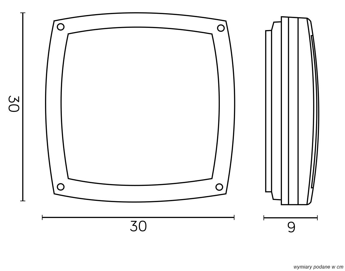 NEX 91022-BL  Deckenleuchte außen, Korpus: Schwarz
