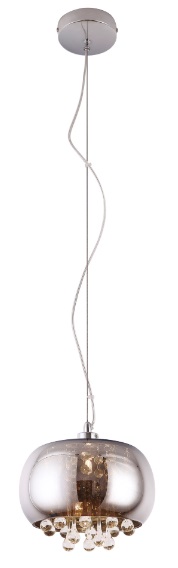 MOONLIGHT P0076-01D Pendelleuchte 1-flammig, Ø: 21 cm, Korpus: Chrom
