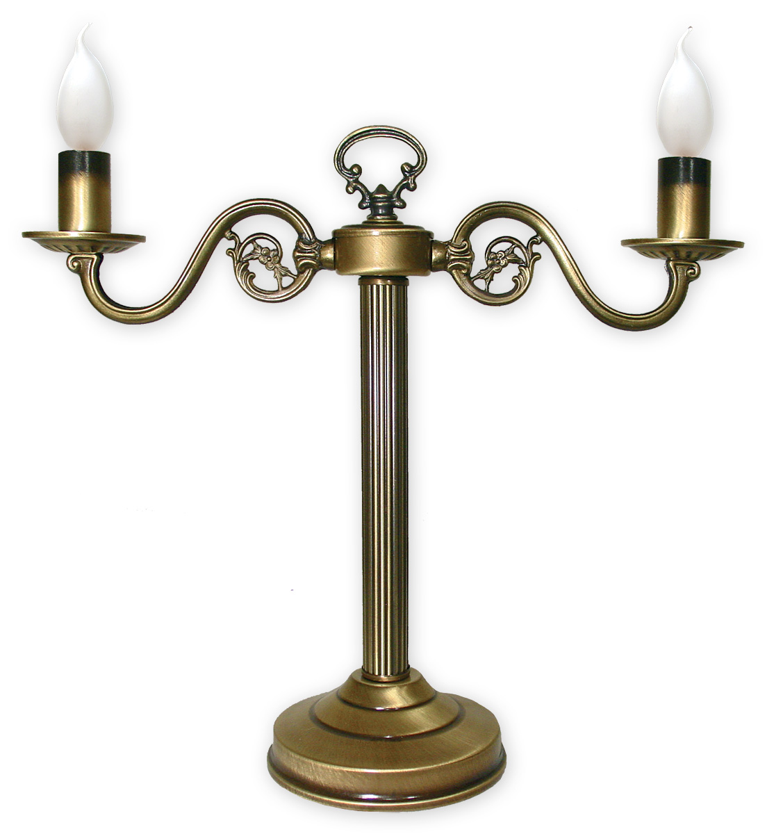 SWIECZNIK PAT Schreibtisch- und Tischleuchte 2-flammig, Korpus: Patina, kein Lampenschirm.