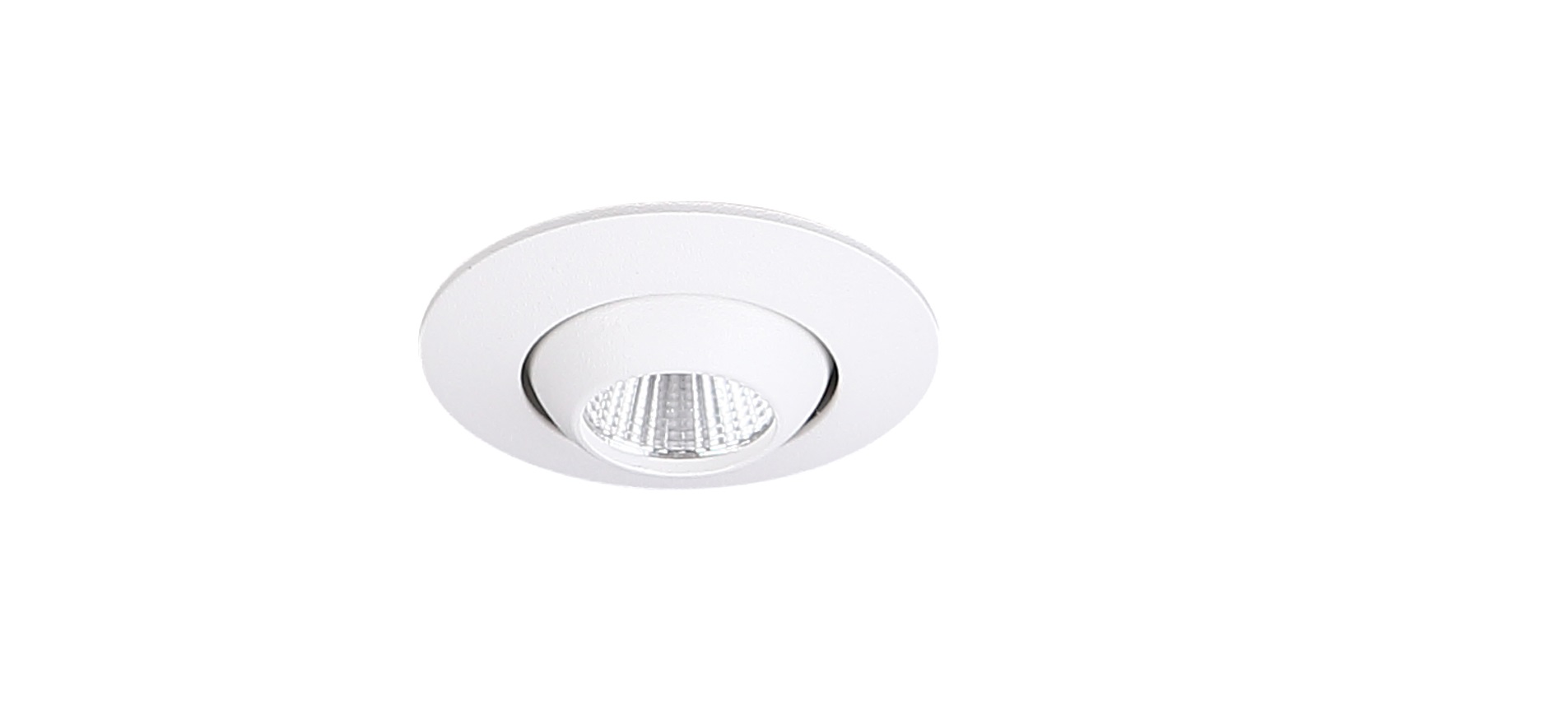YUCA ROUND TILTED H0104 Einbaustrahler LED, Ø:4,7 cm, Korpus: Weiß