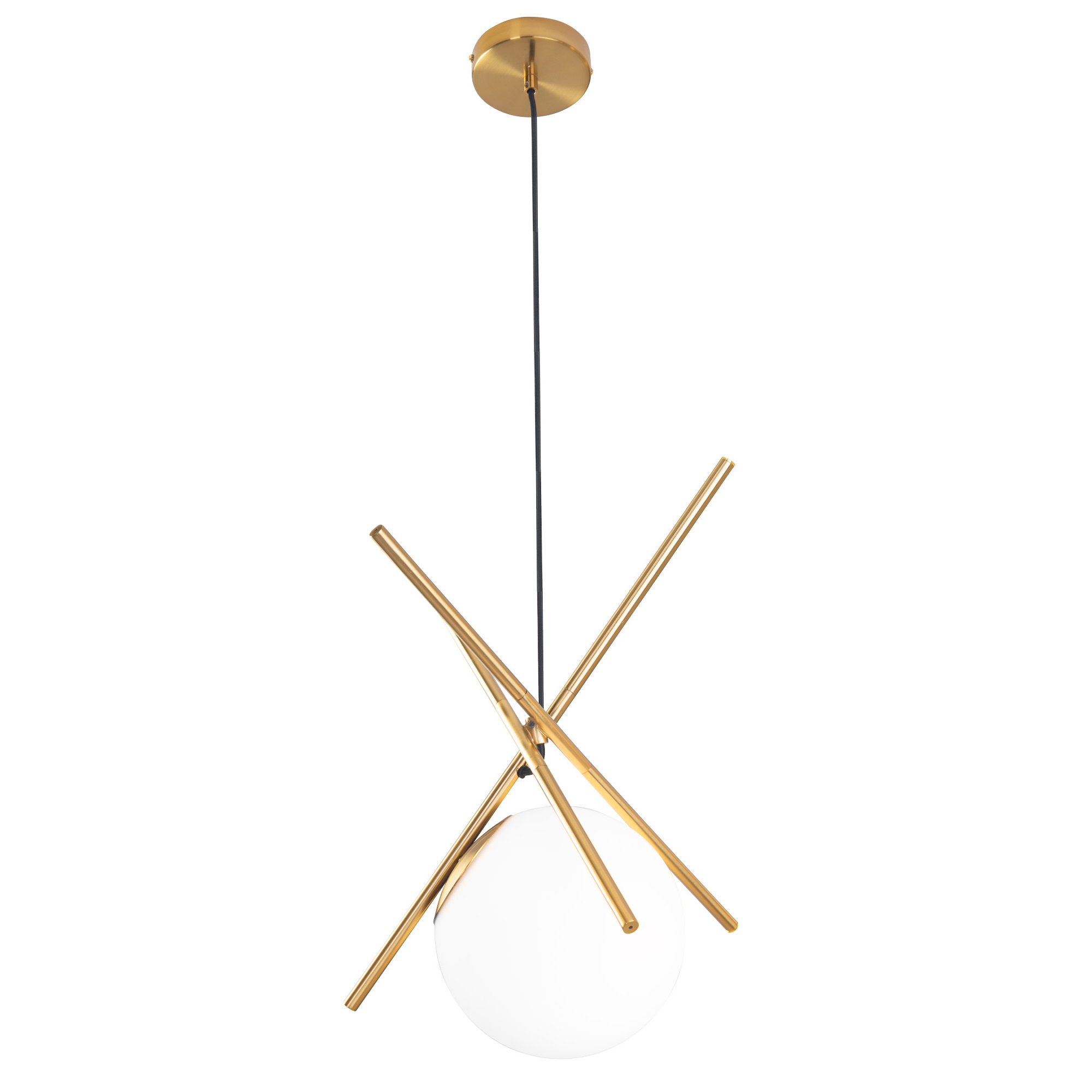 XENA P0403 Pendelleuchte 1-flammig, Ø: 45 cm, Korpus: Messing