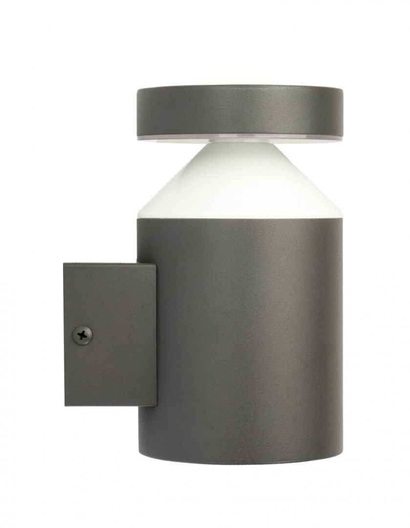 DELTA DL-K100 Wandleuchte außen, Korpus: Dunkelgrau