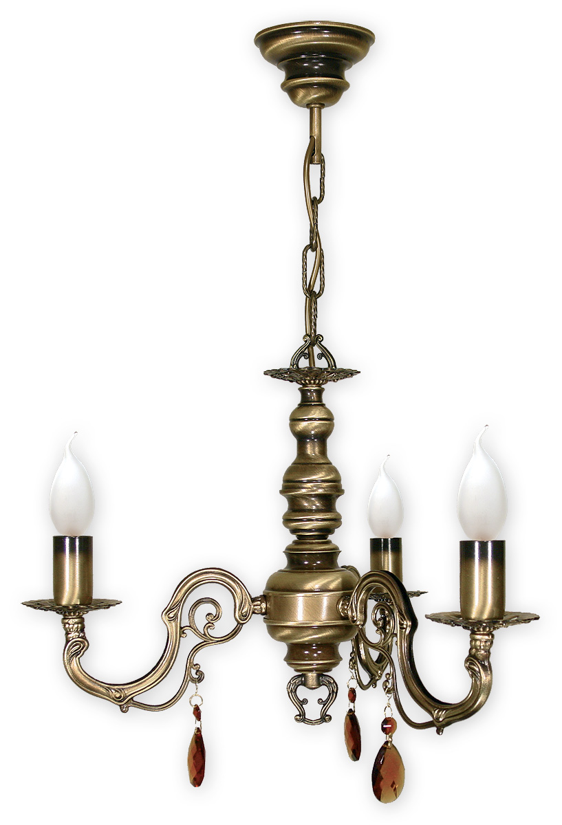 ANTARES PAT Pendelleuchte 3-flammig, Korpus: Patina, kein Lampenschirm.