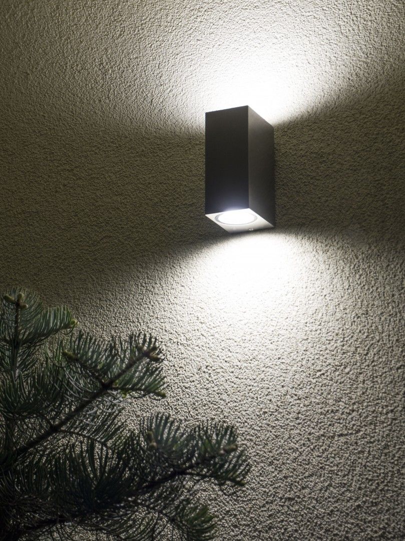 MINI 5002 BR Wandleuchte außen, Korpus: Gebürstetes Aluminium