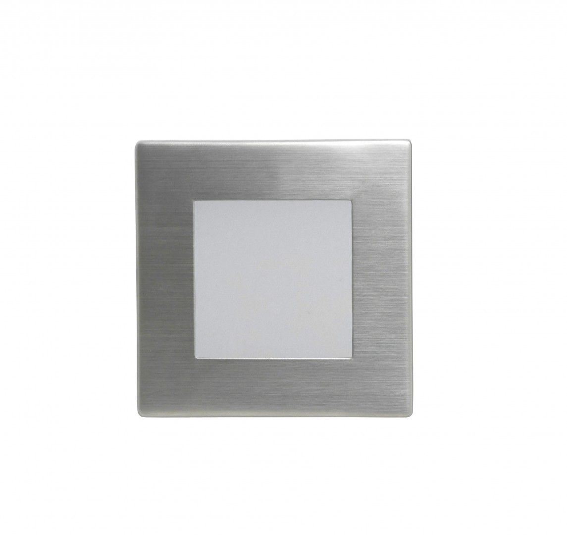 MUR F 04 Wandeinbauleuchte außen, Korpus: Gebürstetes Aluminium