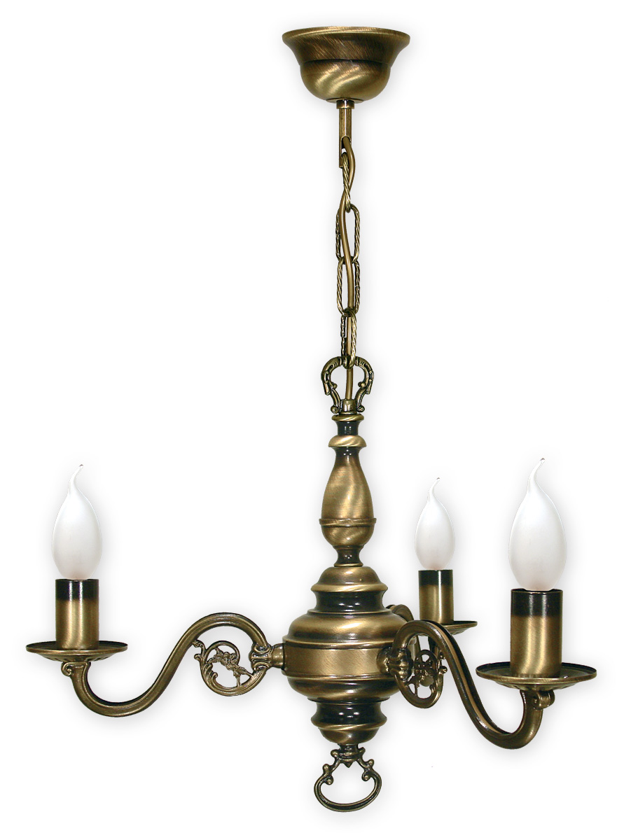 SWIECZNIK PAT Pendelleuchte 3-flammig, Korpus: Patina, kein Lampenschirm.