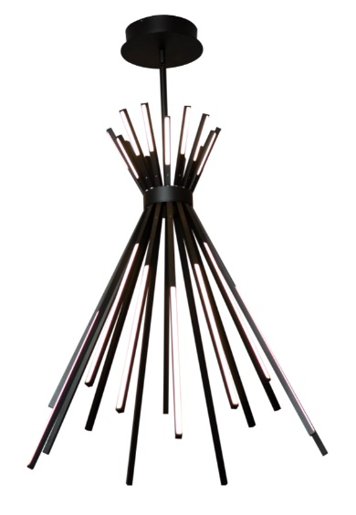TIPI P0353 Pendelleuchte LED, Ø:  68 cm, Korpus: Schwarz