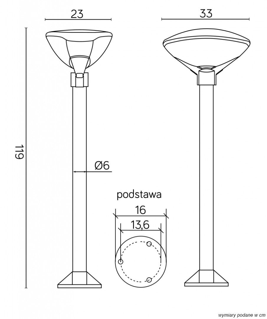 TEO 2 Sockelleuchte außen, Korpus: Schwarz