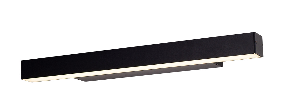 LINEAR W0264 Wandleuchte LED, Korpus: Schwarz, Lampenschirm: Acrylglas
