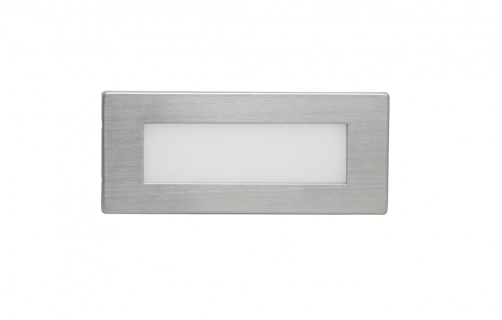 MUR E 04 Wandeinbauleuchte außen, Korpus: Gebürstetes Aluminium