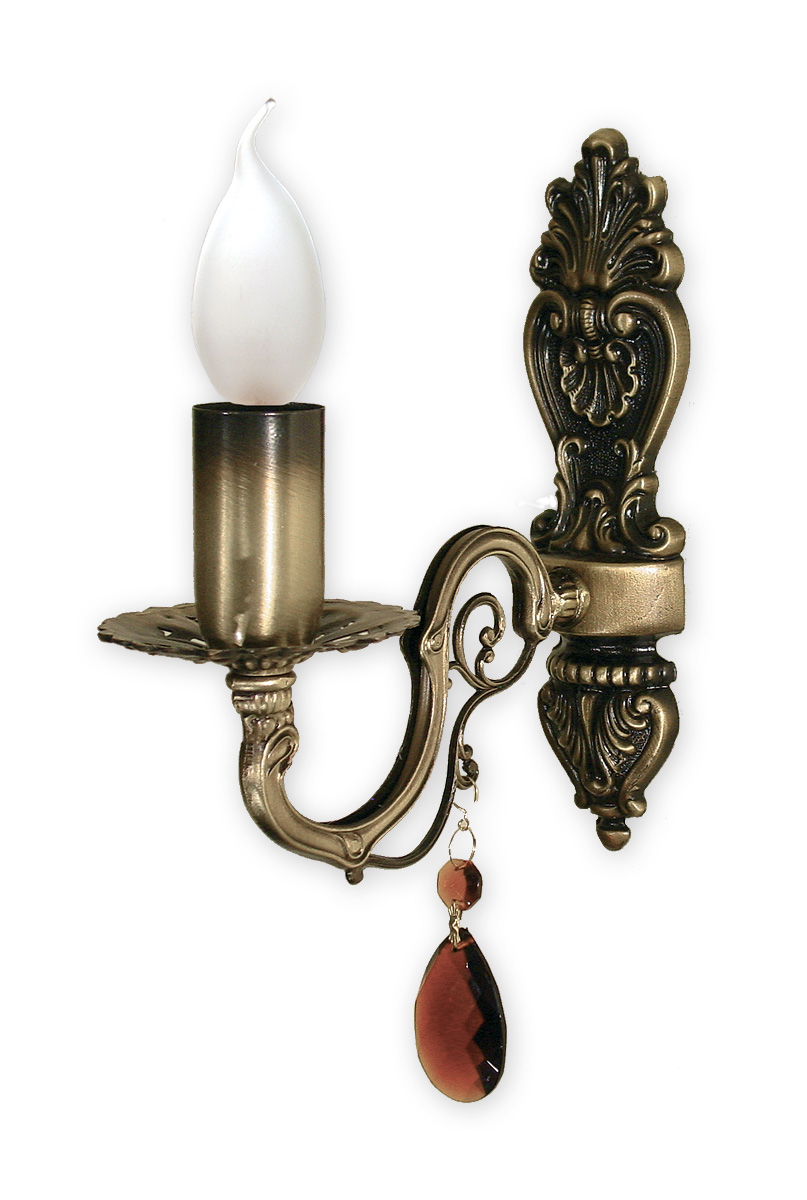 ANTARES PAT Wandleuchte 1-flammig, Korpus: Patina, kein Lampenschirm.