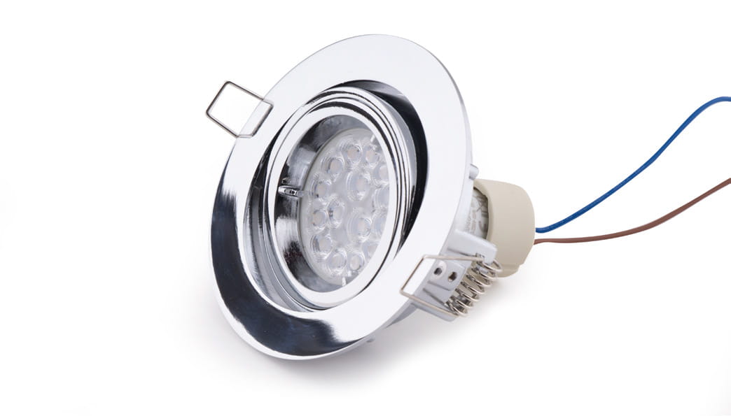 OPRAWA H0038 Einbaustrahler 1-flammig, Ø: 9,5 cm, Korpus: Chrom (6 Stück)