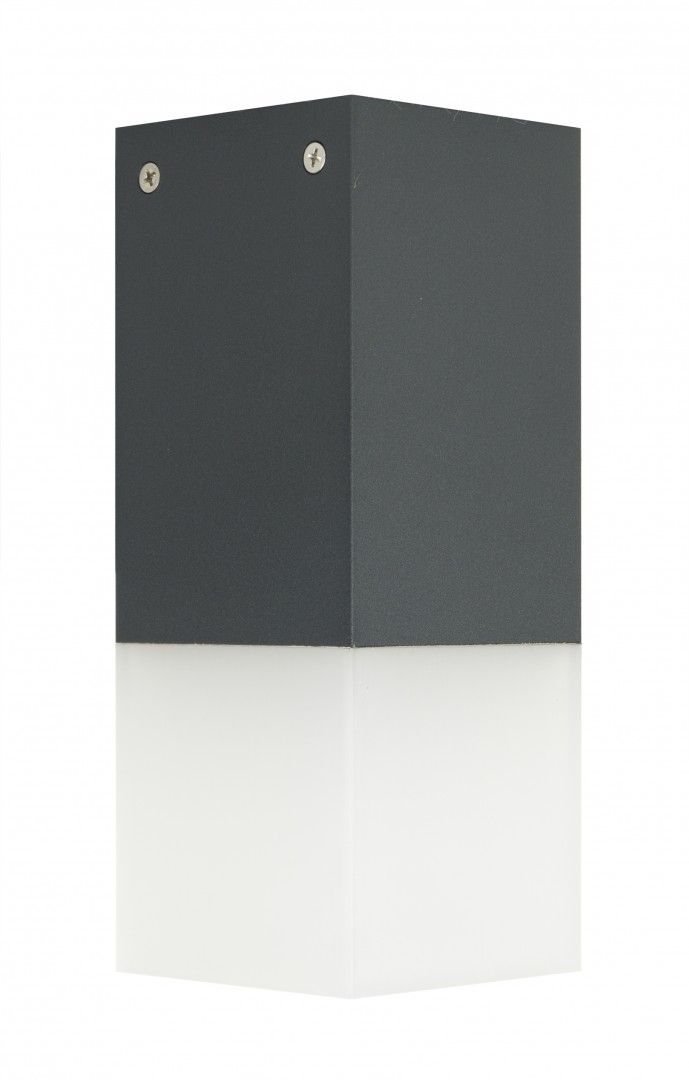 CUBE CB-S DG Deckenleuchte außen, Korpus: Dunkelgrau