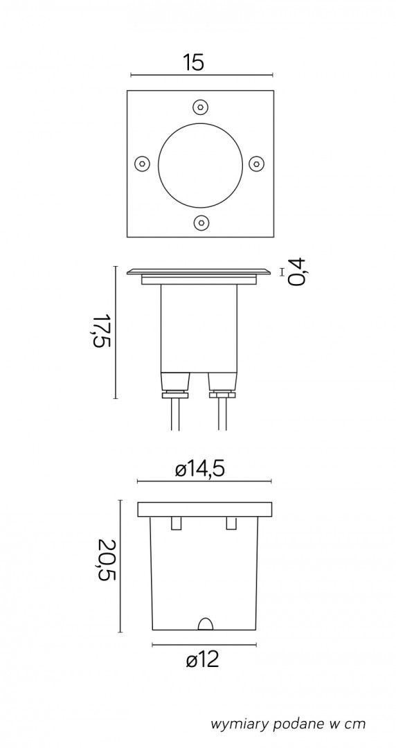 MIX 6725 D Wegebeleuchtung, Korpus: Gebürstetes Aluminium