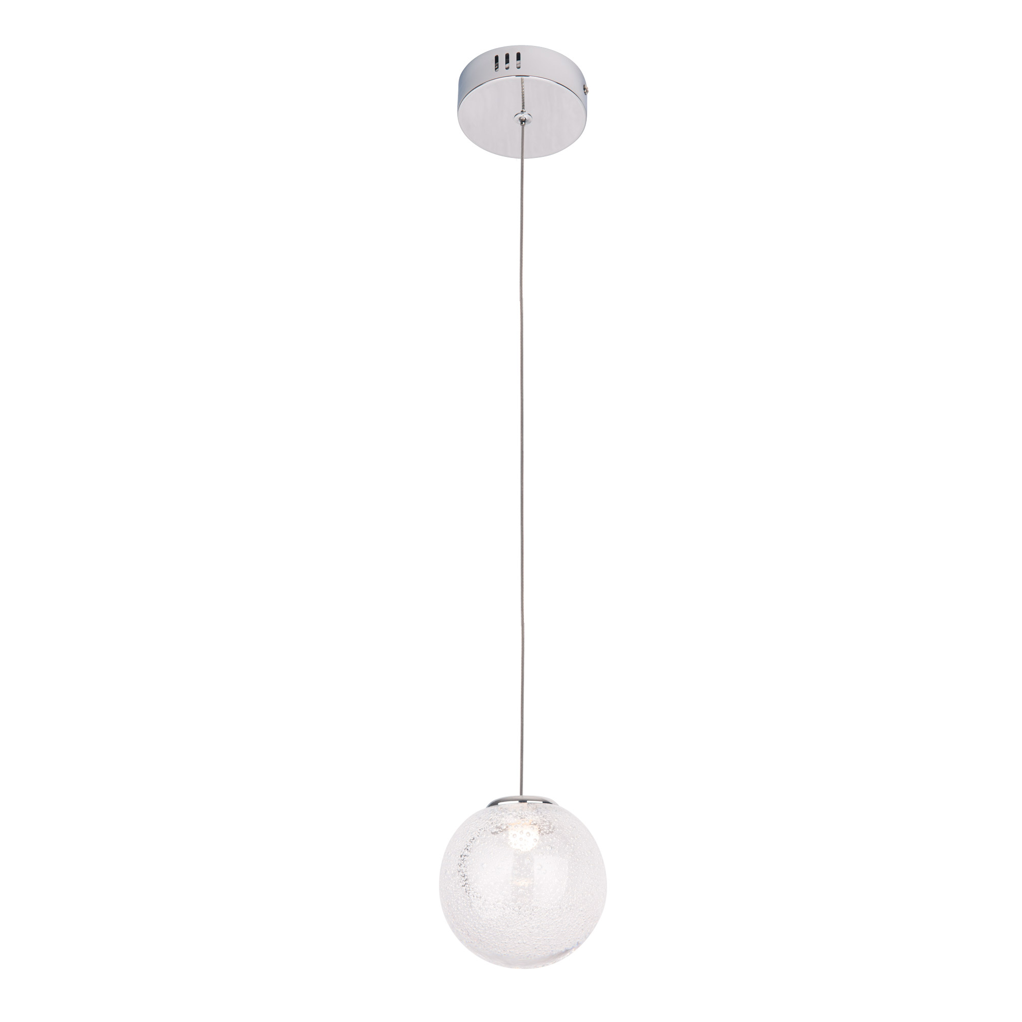 ZOE 1 P0388 Pendelleuchte LED, Ø: 9,5 cm, Korpus: Chrom