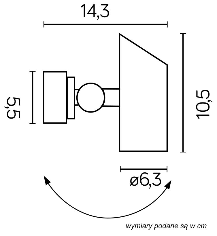 SIGMA 7352 Strahler außen, Korpus: Silber