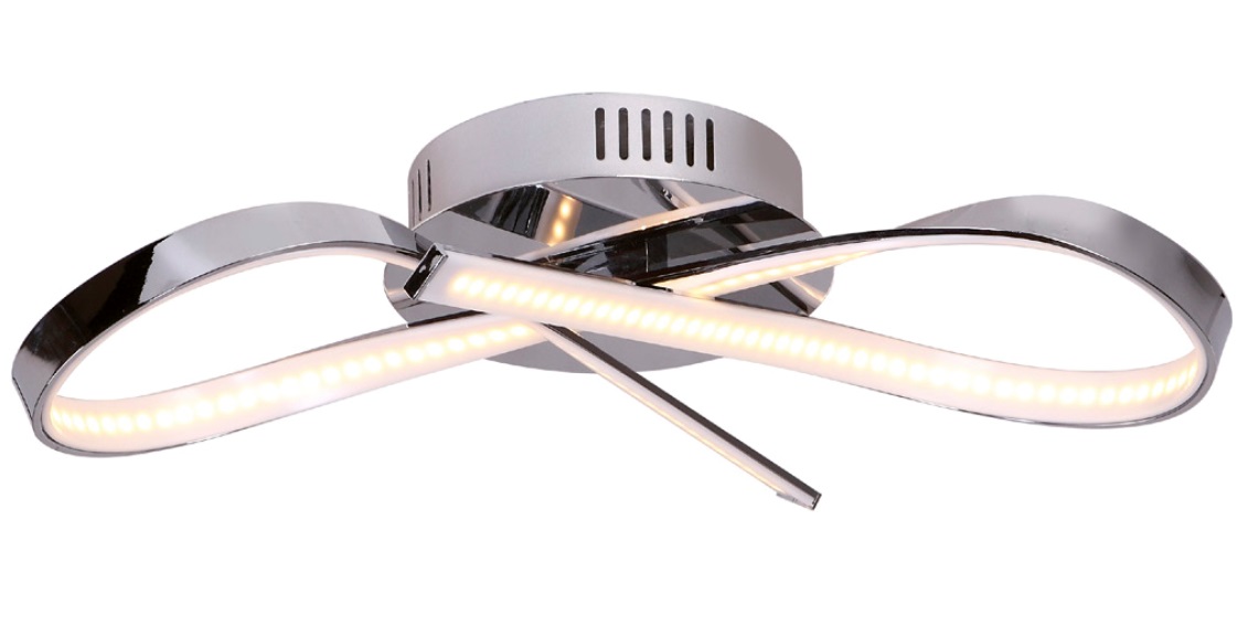 INFINITY C0099 Deckenleuchte LED, Ø: 45 cm, Korpus: Chrom, Lampenschirm: Acrylglas INFINITY C0099 Deckenleuchte LED, Ø: 45 cm, Korpus: Chrom, Lampenschirm: Acrylglas