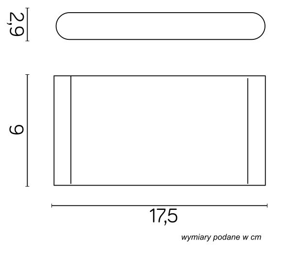SLIM M1016 BL Wandleuchte außen, Korpus: Schwarz