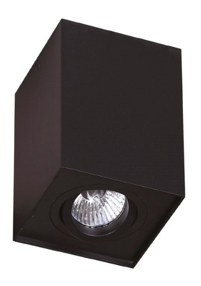 BASIC SQUARE C0071 Spot 1-flammig, Korpus: Schwarz