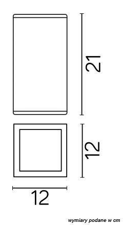 ADELA 8003 BL Deckenleuchte außen, Korpus: Schwarz