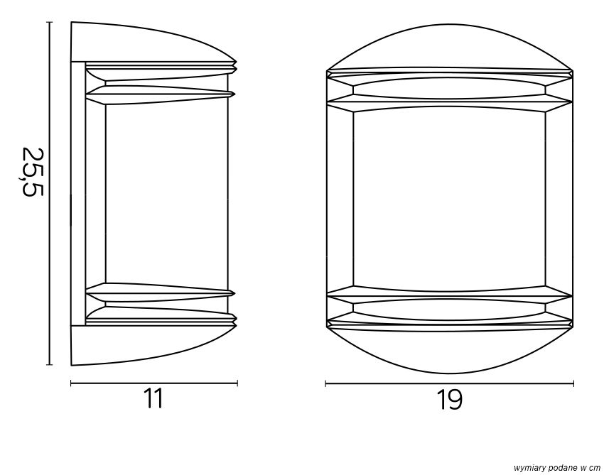 TELMA 6355  Wandleuchte außen, Korpus: Schwarz