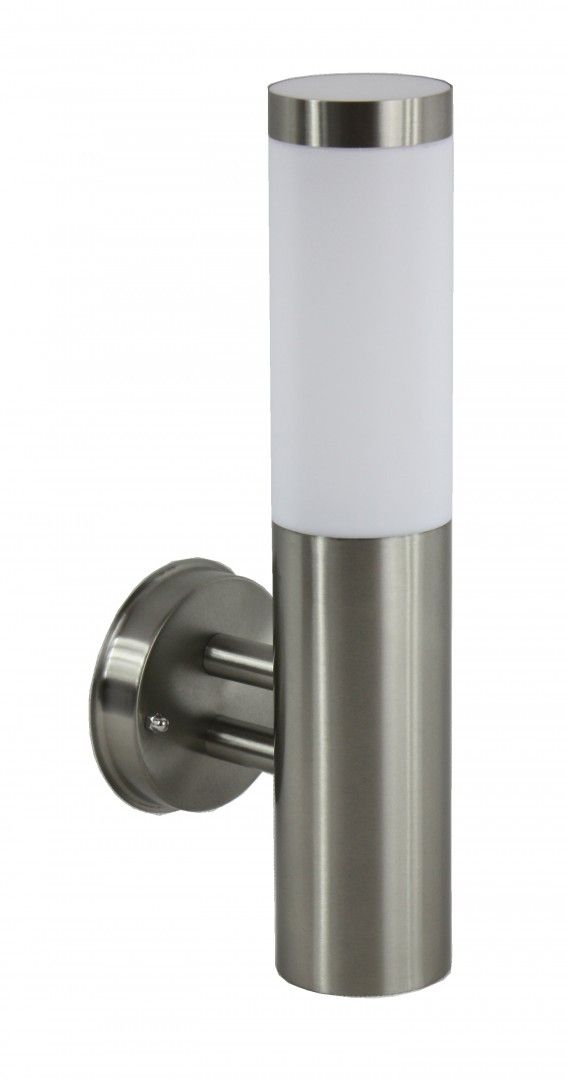 INOX ST 025  Wandleuchte außen, Korpus: Gebürsteter Stahl