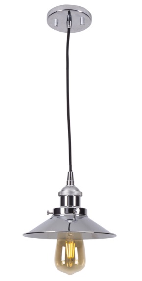 HAGA P0320 Pendelleuchte 1-flammig, Ø: 19 cm, Korpus: Chrom