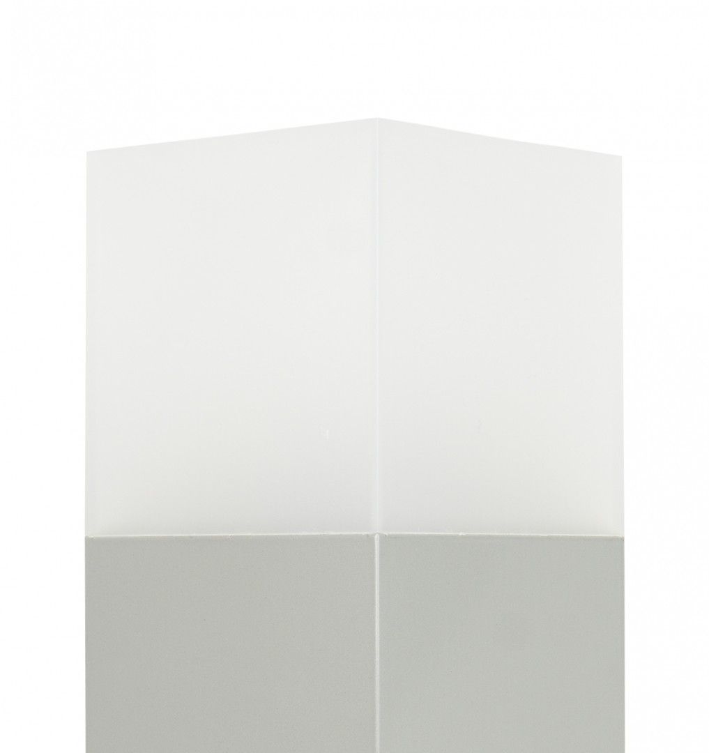 CUBE CB-MAX 400 AL Sockelleuchte außen, Korpus: Silber