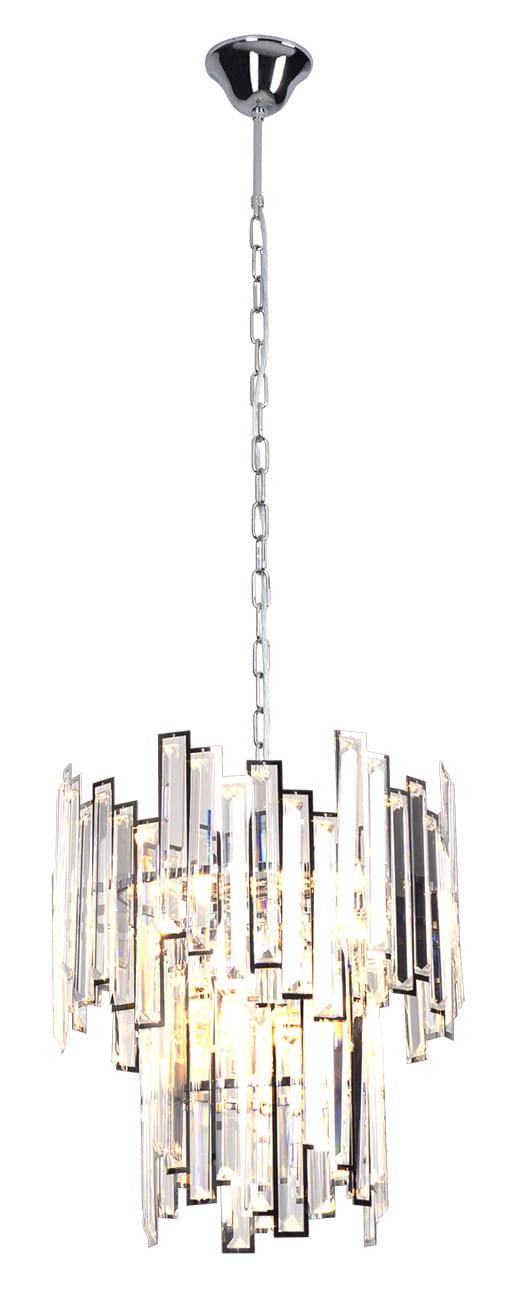 NEMO P0339 Pendelleuchte 6-flammig, Ø: 40 cm, Korpus: Chrom