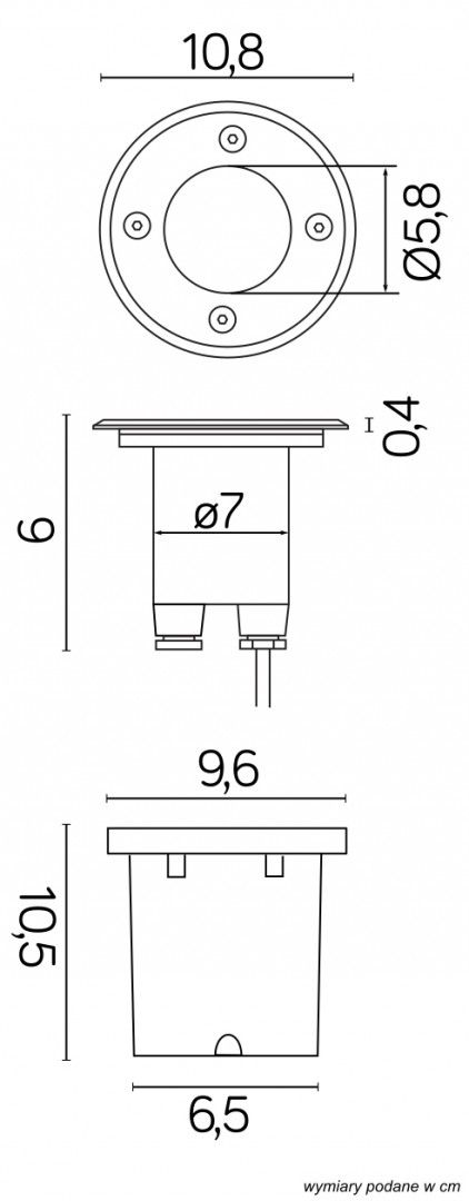 LEDA ST 5024  Wegebeleuchtung, Korpus: Gebürsteter Stahl