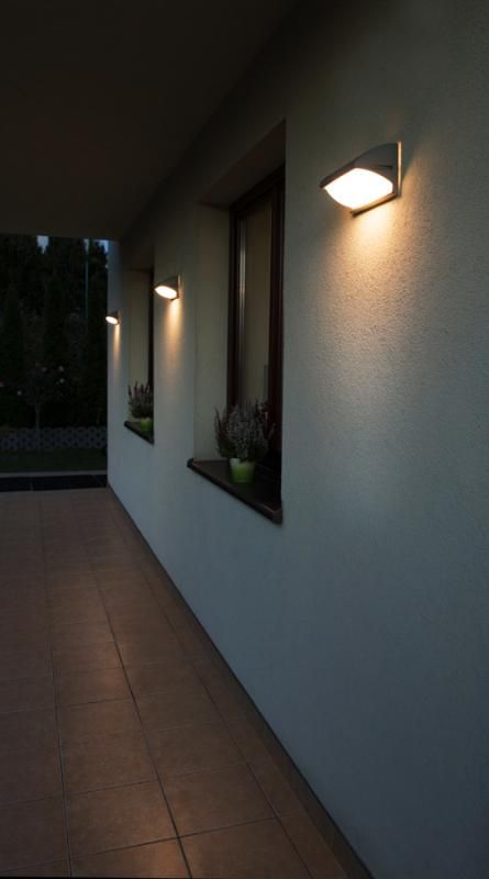 NELLY TO2008AL  Wandleuchte außen, Korpus: Silber