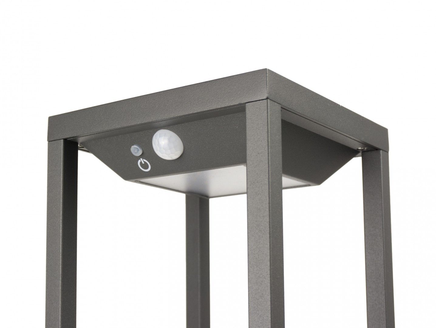 SAN SOLAR SN-500 Sockelleuchte außen, Korpus: Dunkelgrau