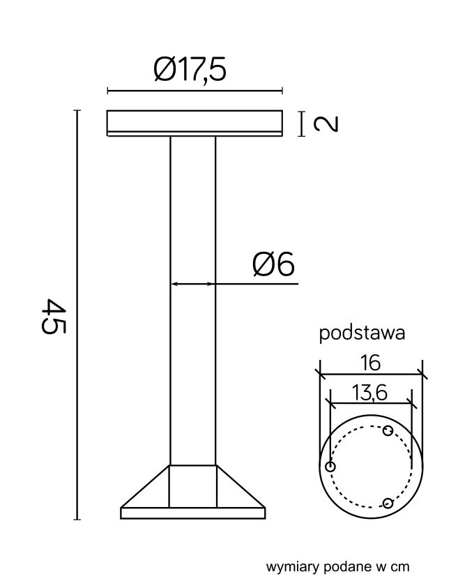 RONDO 1062-450 Sockelleuchte außen, Korpus: Grau