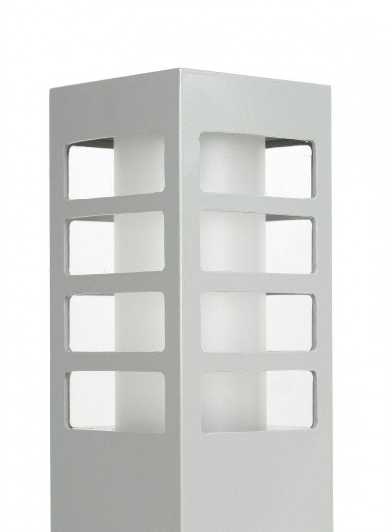 RADO III 3 AL Sockelleuchte außen, Korpus: Silber