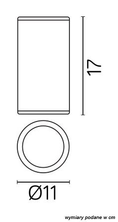 ADELA 7003 BL Deckenleuchte außen, Korpus: Schwarz