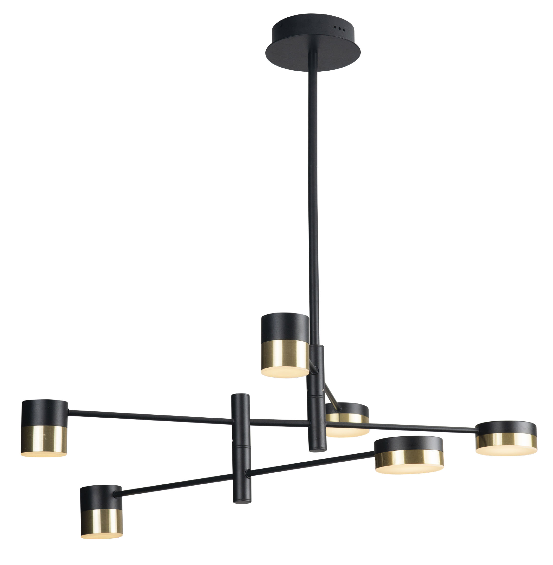 PUMA P0405 Pendelleuchte LED, Ø 82 cm, Korpus: Gold + Schwarz