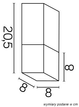 CUBE CB-S BL Deckenleuchte außen, Korpus: Schwarz