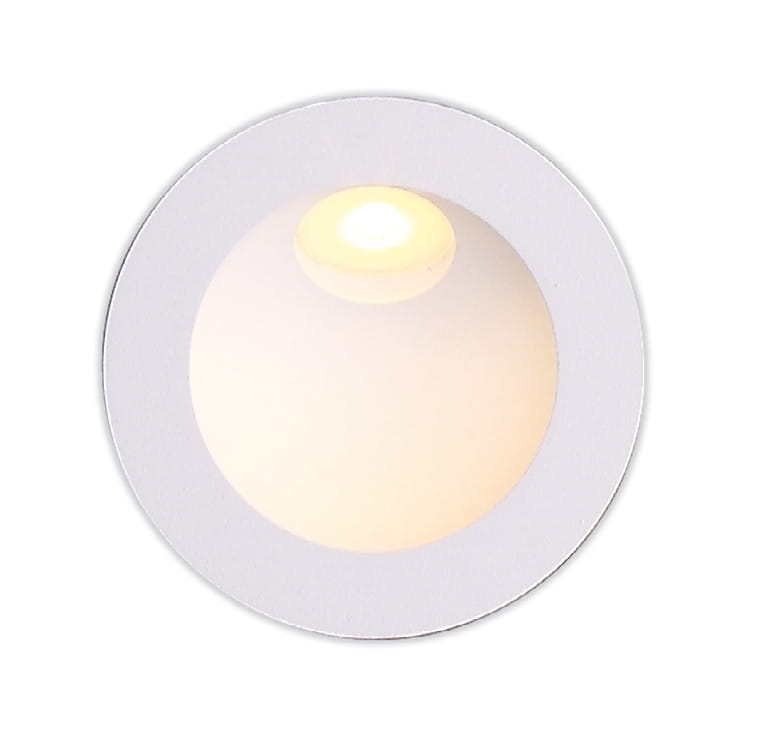 TIME H0074 Einbaustrahler LED, Ø 8 cm, Korpus: Weiß