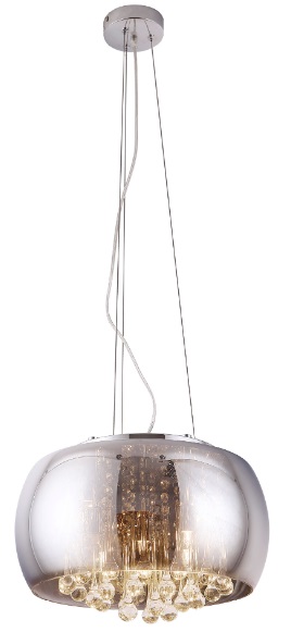 MOONLIGHT P0076-05L Pendelleuchte 5-flammig, Ø: 40 cm, Korpus: Chrom