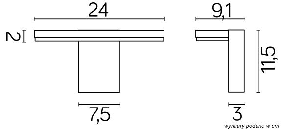 FLER 17601 DG Wegebeleuchtung, Korpus: Dunkelgrau