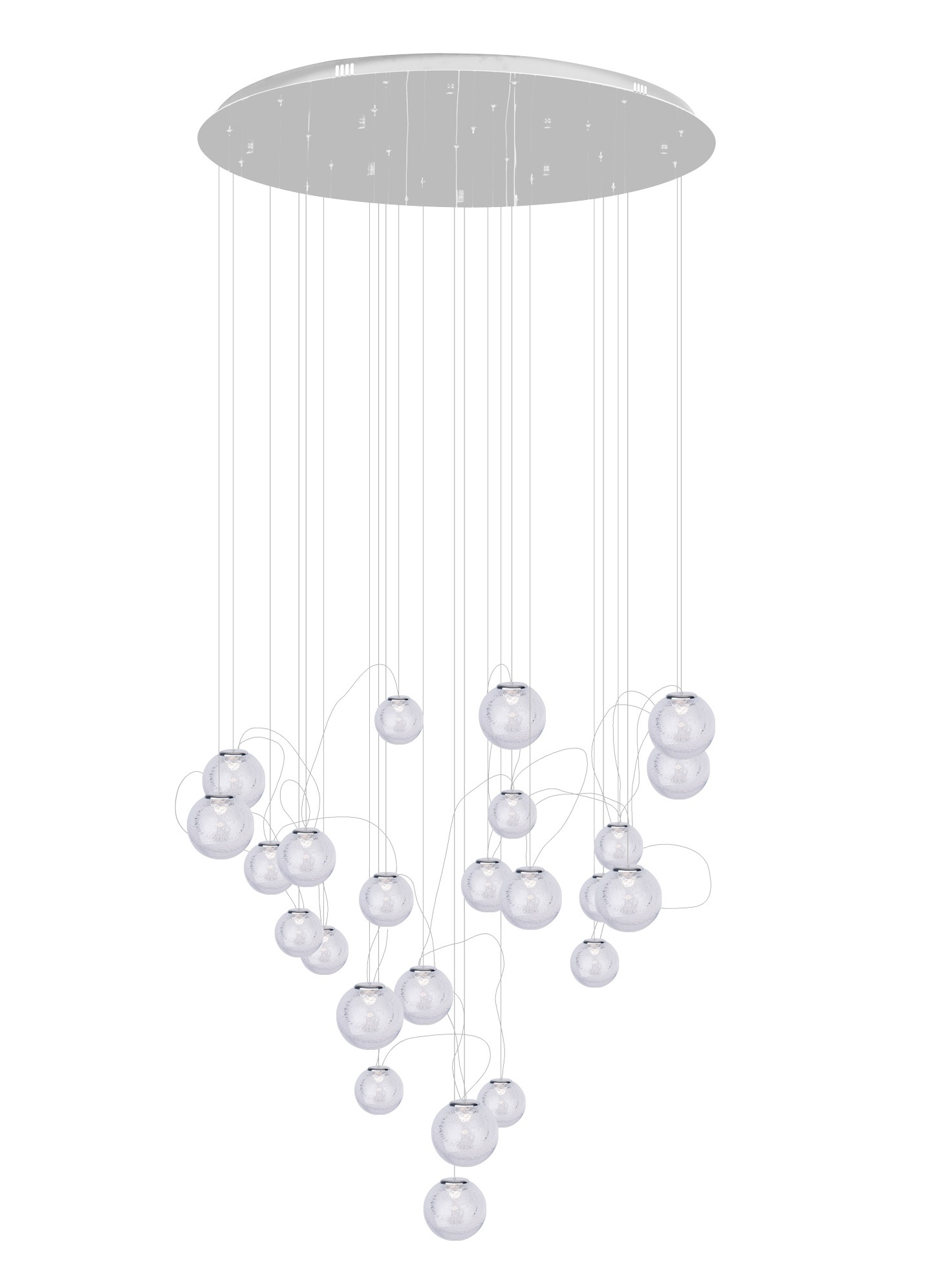 ZOE P0386 Pendelleuchte LED, Ø: 80 cm, Korpus: Chrom