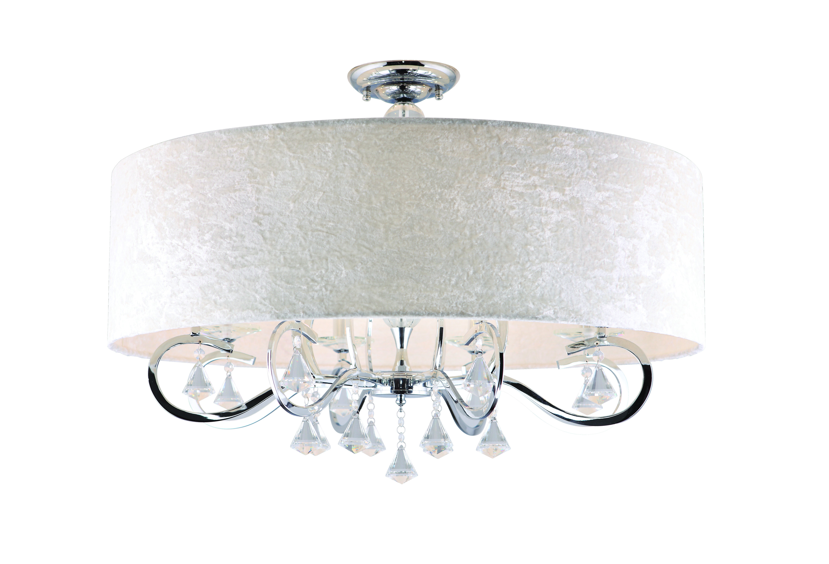 AMSTERDAM C0060 Deckenleuchte 5-flammig, Ø 60 cm, Korpus: Chrom