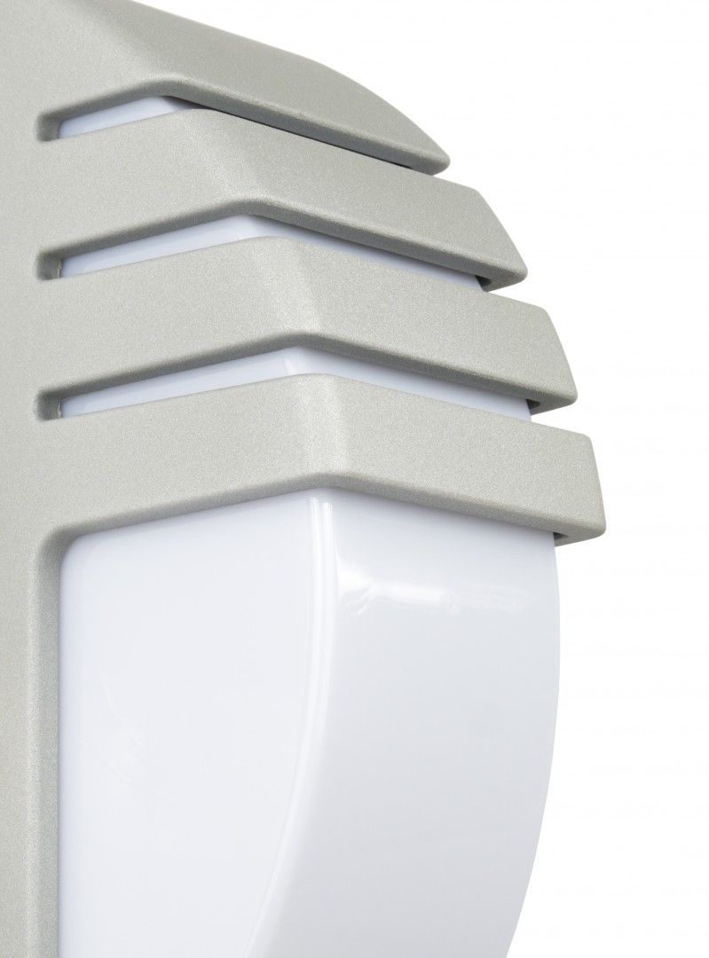 CITY 1836 AL Wandleuchte außen, Korpus: Silber