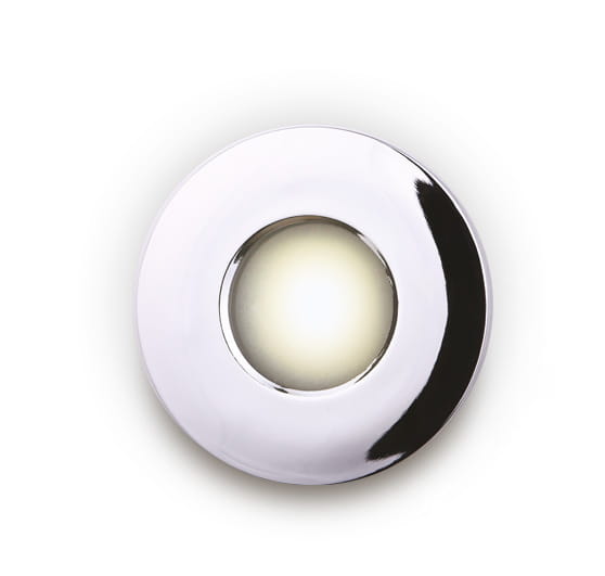 IP65 H0045 Einbaustrahler 1-flammig, Ø: 8,5 cm, Korpus: Chrom (6 Stück)