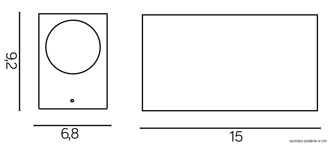 MINI 5002 DG Wandleuchte außen, Korpus: Dunkelgrau