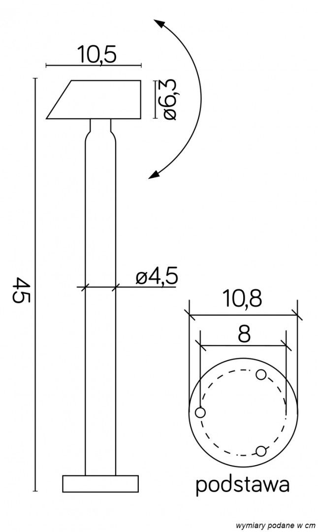 SIGMA 1061-450  Strahler außen, Korpus: Silber