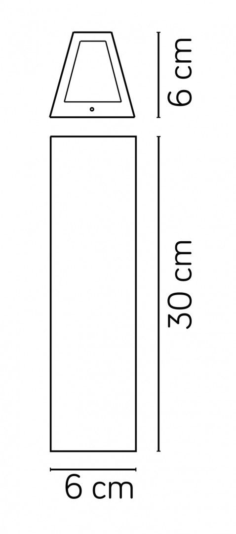 TIN M1401 W Wandleuchte außen, Korpus: Weiß