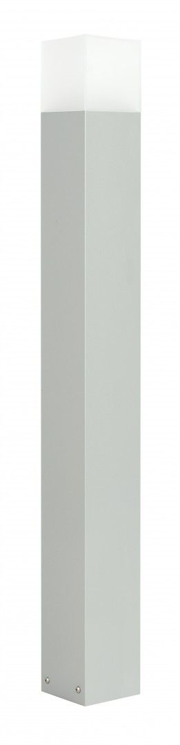 CUBE CB-MAX 1000 AL Sockelleuchte außen, Korpus: Silber